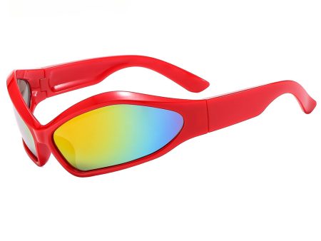 Wholesale Y2K Personalized Oval Color Matching PC Sunglasses Online now