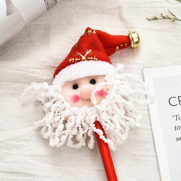 Wholesale Christmas Cloth Cartoon Old Man Snowman Pattern Pencil Sale