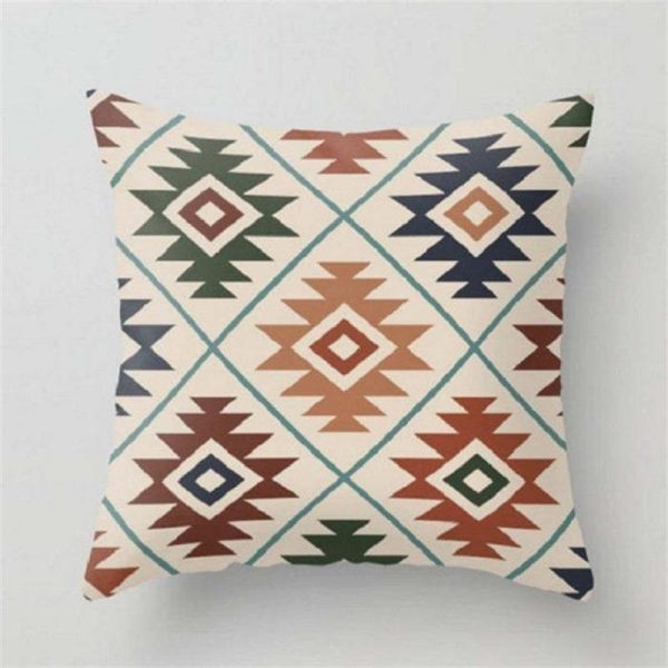 Wholesale Aztec Printed Ethnic Style Linen Pillowcases Discount