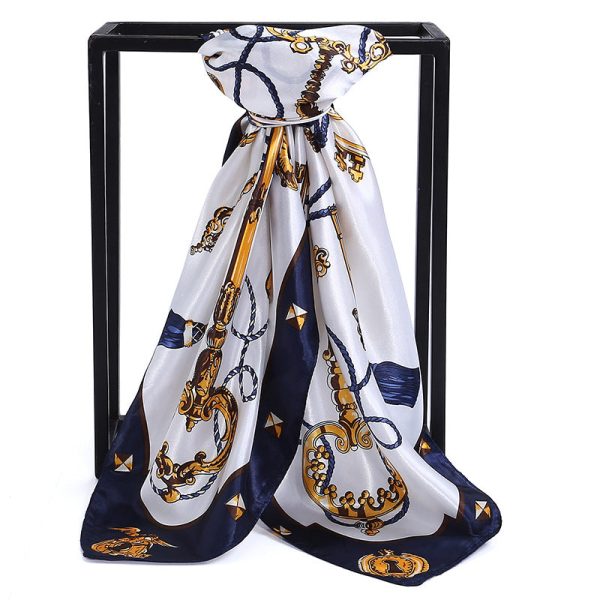 Wholesale Chain Printed Imitation Silk Scarf Online