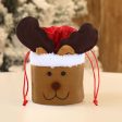 Wholesale 10pcs Christmas Apple Bag Flannel Drawstring Bag Discount