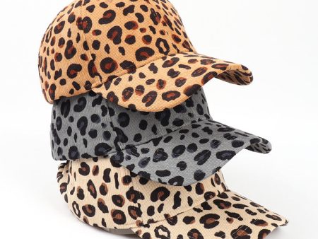 Wholesale Autumn and Winter New Corduroy Leopard Print Baseball Cap Online now