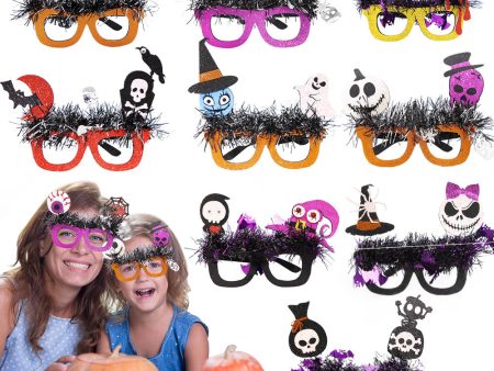 Wholesale Halloween Party Masquerade Dress Up Props Glasses Supply