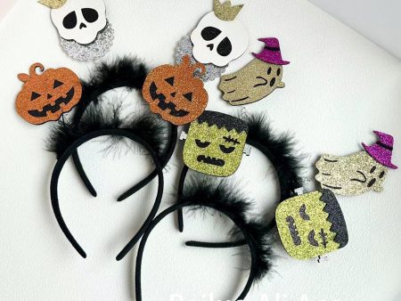 Wholesale 10Pcs Halloween skull funny party cosplay props magic wand headband For Sale