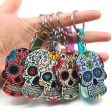 Wholesale Day of the Dead Skull Mexican Calavera Acrylic Keychain Supply