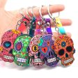 Wholesale Day of the Dead Skull Mexican Calavera Acrylic Keychain Supply