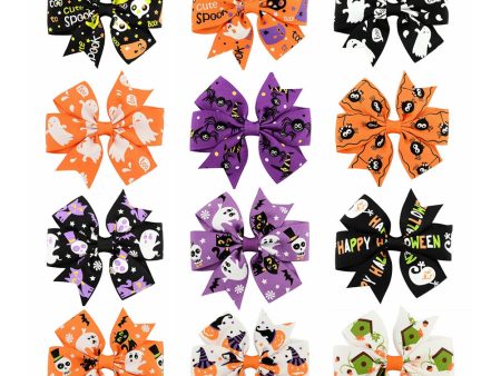 Wholesale Halloween Dress Up Fabric Kids Hair Clips Online Sale