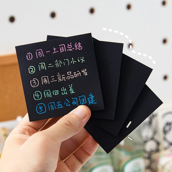 Wholesale Black Sticky Note Paper Hot on Sale