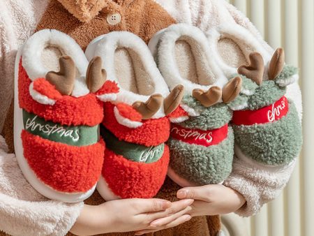 Wholesale Thick Soled Plush Christmas Deer Cotton Mops For Discount