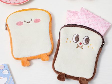 Wholesale Cartoon Toast Plush Coin Purse on Sale