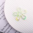 Wholesale 10PCS  Small Flower Large Wreath Vertical Hole Through Hole Acrylic Beads Cheap