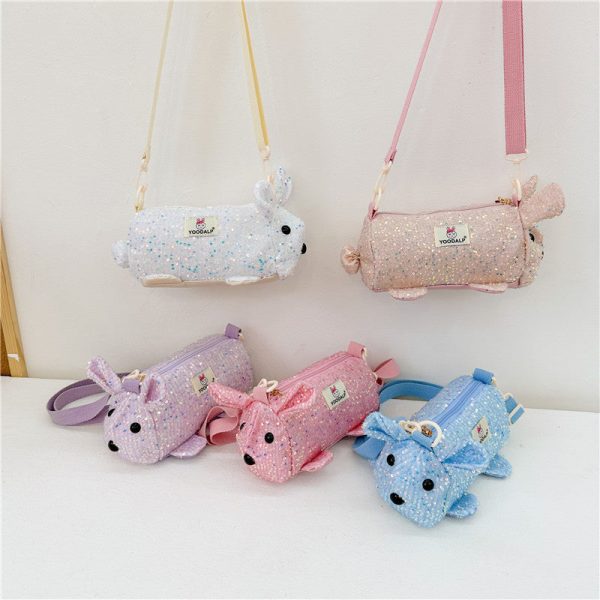 Wholesale Children s Shoulder Bag Casual Rabbit Crossbody Polyester Bag Cheap