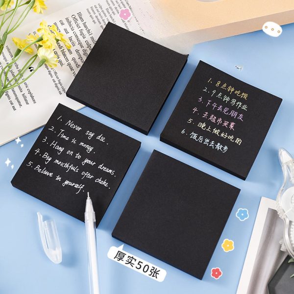 Wholesale Creative Black Paper Sticky Notes on Sale