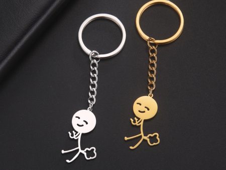 Wholesale Titanium Steel Cartoon Villain Funny Keychain Online