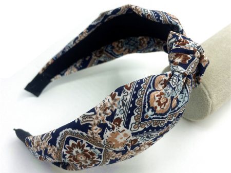 Wholesale Artistic Retro Geometric Fabric Print Headband Online