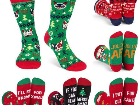 Wholesale Christmas Couple Cotton Socks For Sale