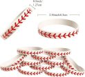 Wholesale 100pcs Softball Rubber Player Wristbands Bracelet For Sale