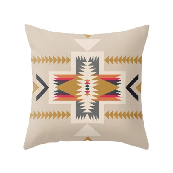 Wholesale Aztec Printed Ethnic Style Linen Pillowcases Discount