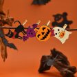 Wholesale Halloween Cartoon Pumpkin Cat Bat Ghost Leather Kids Hair Clips Online now