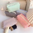 Wholesale Square Candy Color Contrast Fabric Cosmetic Bag Online