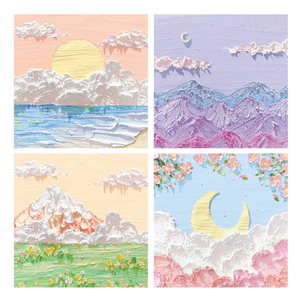 Wholesale Landscape Oil Painting Paper Sticky Notes Online Hot Sale