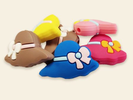 Wholesale 10pcs Cartoon Cartoon Hat Silicone Focal Beads For Cheap