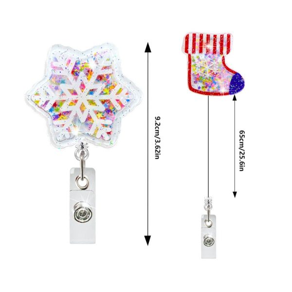 Wholesale Christmas Collection Retractable Badge Scroll Keychain For Cheap