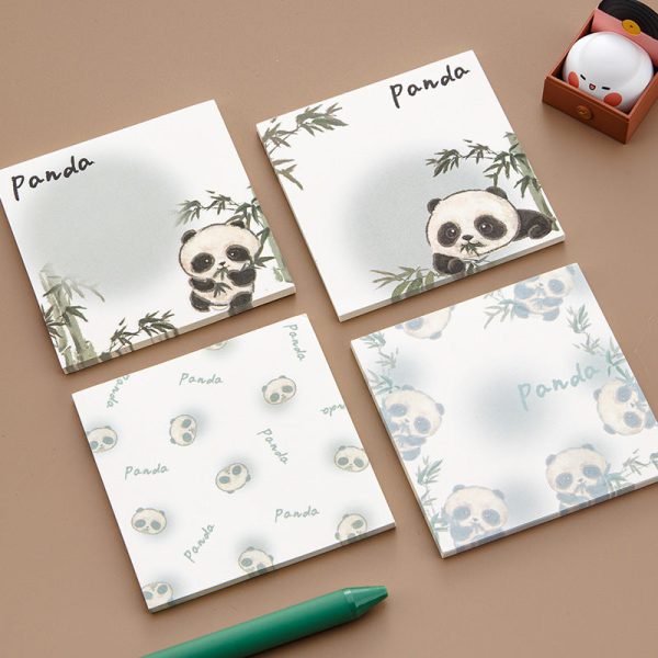 Wholesale Cartoon Cute Panda Paper Sticky Notes Hot on Sale