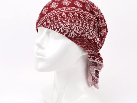 Wholesale Cashew Flower Pirate Hat Bandana Polyester Hat Online