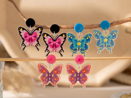 Wholesale Acrylic Butterfly Earrings on Sale