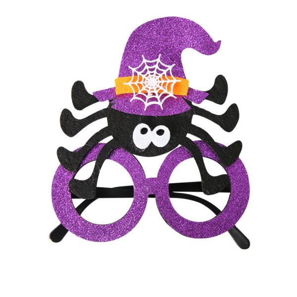 Wholesale Halloween Party Kids Adult Horror Props Skeleton Ghost Glasses Frame Sale