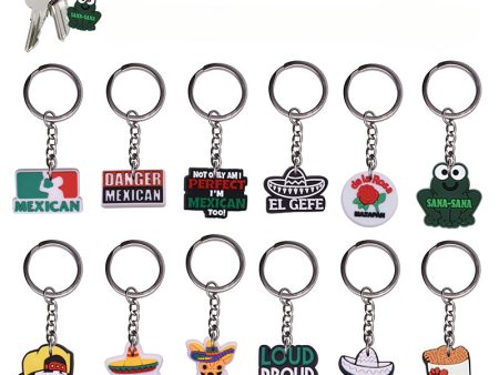 Wholesale 20pcs pack Mexico Mariachia PVC Keychain Hot on Sale