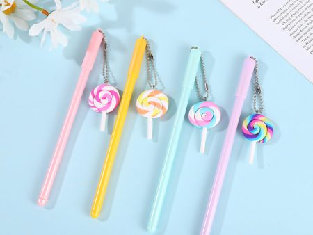 Wholesale Creative Lollipop Pendant Plastic Gel Pen Online Hot Sale