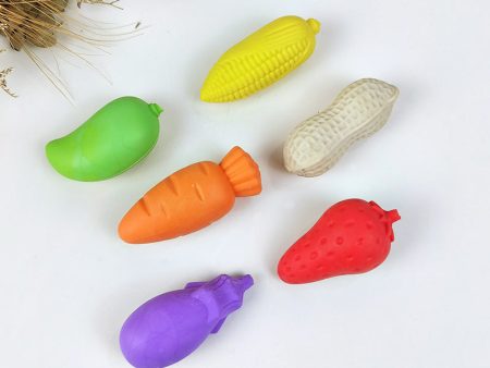 Wholesale Fruit and Vegetable Shaped TPE Erasers For Sale