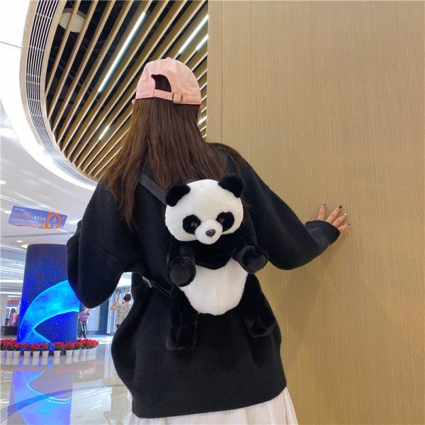 Wholesale Cartoon Plush Cute Panda Backpack For Discount