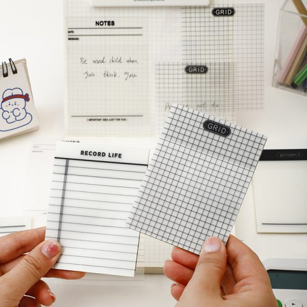 Wholesale Transparent Material Mesh Translucent Sticky Notes Online now