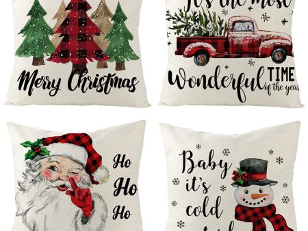 Wholesale Christmas Pillow Sets Linen Home Cushion Sets Online Hot Sale