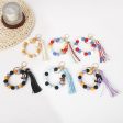 Wholesale 10pcs Halloween Cowboy Boots Silicone Tassel Wrist Keychain Online Sale