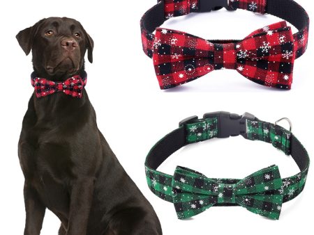 Wholesale Christmas Snowflake Nylon Dog Collar Online now