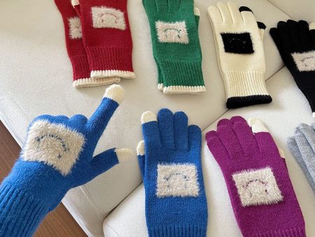 Wholesale Autumn and Winter Outdoor Cycling Cold and Warm Touch Screen Knitted Gloves Cheap