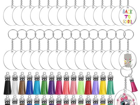 DIY Acrylic Metal Keychain Set Fashion