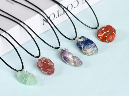 Wholesale Natural Crystal Irregular Stone Necklace Online now