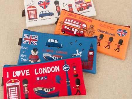 Wholesale Cartoon Oxford Cloth Zipper Pen Bags Cheap