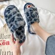 Wholesale Camouflage Word Back Elastic Band Flat Cotton Slippers Supply