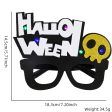 Wholesale Halloween led light up party decoration props glitter glasses frame Fashion