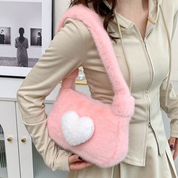 Wholesale Autumn and Winter Plush Bag Single Shoulder Fur Bag Fashion