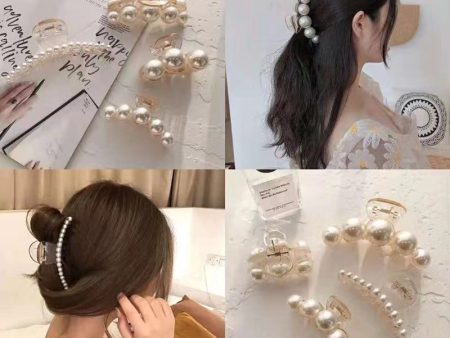 Wholesale Pearl Hairpin Small Flower Rhinestone Side Imitation Pearls Hair Clips For Cheap