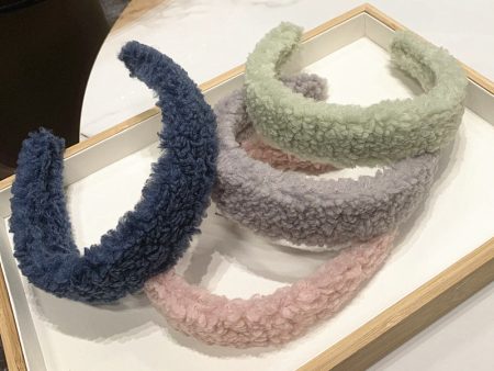 Wholesale Autumn and Winter Plush Wide Edge High Grade Wool Headband For Sale