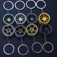 Wholesale Automobile Modification Wheel Hub Zinc Alloy Keychain Supply