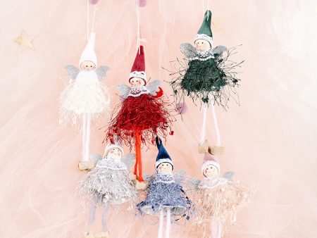 Wholesale Christmas Decoration Supplies Plush Girl Hanging Leg Pendant Fashion